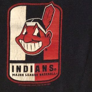 Kids Vintage Lee Indians chief wahoo shirt size M